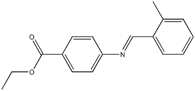 ethyl 4-{[(E)-(2-methylphenyl)methylidene]amino}benzoate Struktur