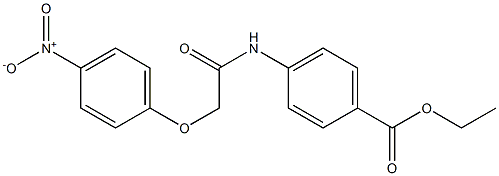 ethyl 4-{[2-(4-nitrophenoxy)acetyl]amino}benzoate Struktur