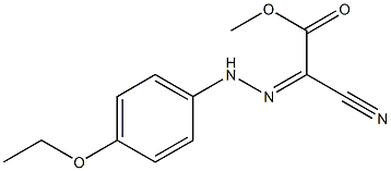 methyl 2-cyano-2-[(Z)-2-(4-ethoxyphenyl)hydrazono]acetate Struktur