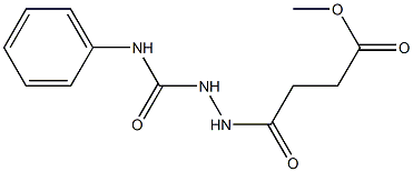 methyl 4-[2-(anilinocarbonyl)hydrazino]-4-oxobutanoate Struktur