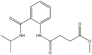 methyl 4-{2-[(isopropylamino)carbonyl]anilino}-4-oxobutanoate Struktur