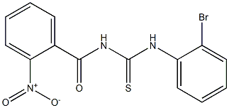 N-(2-bromophenyl)-N'-(2-nitrobenzoyl)thiourea Struktur