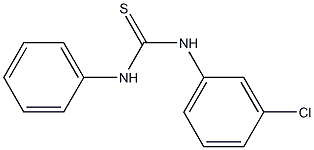 N-(3-chlorophenyl)-N'-phenylthiourea Struktur