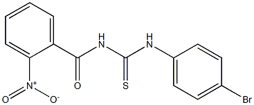 N-(4-bromophenyl)-N'-(2-nitrobenzoyl)thiourea Struktur