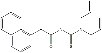 N,N-diallyl-N'-[2-(1-naphthyl)acetyl]thiourea Struktur