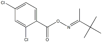 2,4-dichloro-1-[({[(E)-1,2,2-trimethylpropylidene]amino}oxy)carbonyl]benzene Struktur