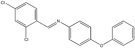 N-[(E)-(2,4-dichlorophenyl)methylidene]-N-(4-phenoxyphenyl)amine Struktur