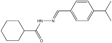 N'-[(E)-(4-isopropylphenyl)methylidene]cyclohexanecarbohydrazide Struktur