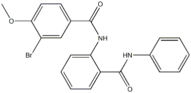 N-[2-(anilinocarbonyl)phenyl]-3-bromo-4-methoxybenzamide Struktur