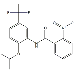 N-[2-isopropoxy-5-(trifluoromethyl)phenyl]-2-nitrobenzamide Struktur