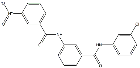 N-{3-[(3-chloroanilino)carbonyl]phenyl}-3-nitrobenzamide Struktur