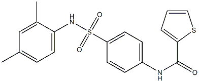 N-{4-[(2,4-dimethylanilino)sulfonyl]phenyl}-2-thiophenecarboxamide Struktur