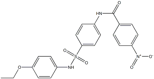 N-{4-[(4-ethoxyanilino)sulfonyl]phenyl}-4-nitrobenzamide Struktur