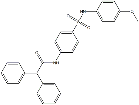 N-{4-[(4-methoxyanilino)sulfonyl]phenyl}-2,2-diphenylacetamide Struktur