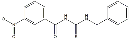 N-benzyl-N'-(3-nitrobenzoyl)thiourea Struktur