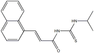 N-isopropyl-N'-[(E)-3-(1-naphthyl)-2-propenoyl]thiourea Struktur