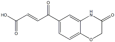 (E)-4-oxo-4-(3-oxo-3,4-dihydro-2H-1,4-benzoxazin-6-yl)-2-butenoic acid Struktur