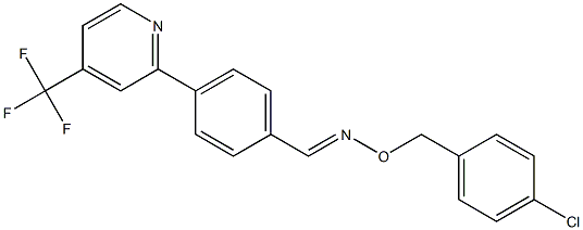 4-[4-(trifluoromethyl)-2-pyridinyl]benzenecarbaldehyde O-(4-chlorobenzyl)oxime Struktur