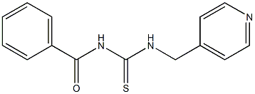 N-benzoyl-N'-(4-pyridinylmethyl)thiourea Struktur