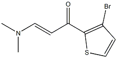 (E)-1-(3-bromo-2-thienyl)-3-(dimethylamino)-2-propen-1-one Struktur