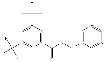 N-(3-pyridinylmethyl)-4,6-bis(trifluoromethyl)-2-pyridinecarboxamide Struktur