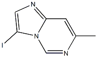 3-iodo-7-methylimidazo[1,2-c]pyrimidine Struktur