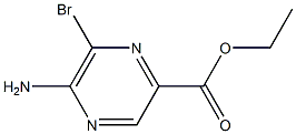 ethyl 5-amino-6-bromopyrazine-2-carboxylate Struktur