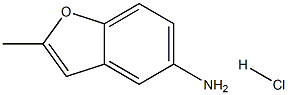 2-methyl-1-benzofuran-5-amine hydrochloride Struktur