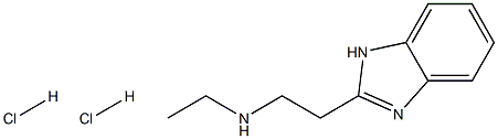 N-[2-(1H-benzimidazol-2-yl)ethyl]-N-ethylamine dihydrochloride Struktur