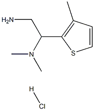 N-[2-amino-1-(3-methylthien-2-yl)ethyl]-N,N-dimethylamine hydrochloride Struktur