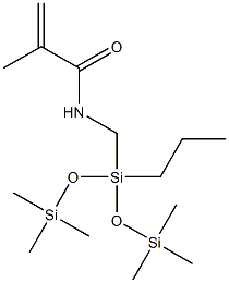 methacrylamidopropylbis(trimethylsiloxy)methylsilane Struktur