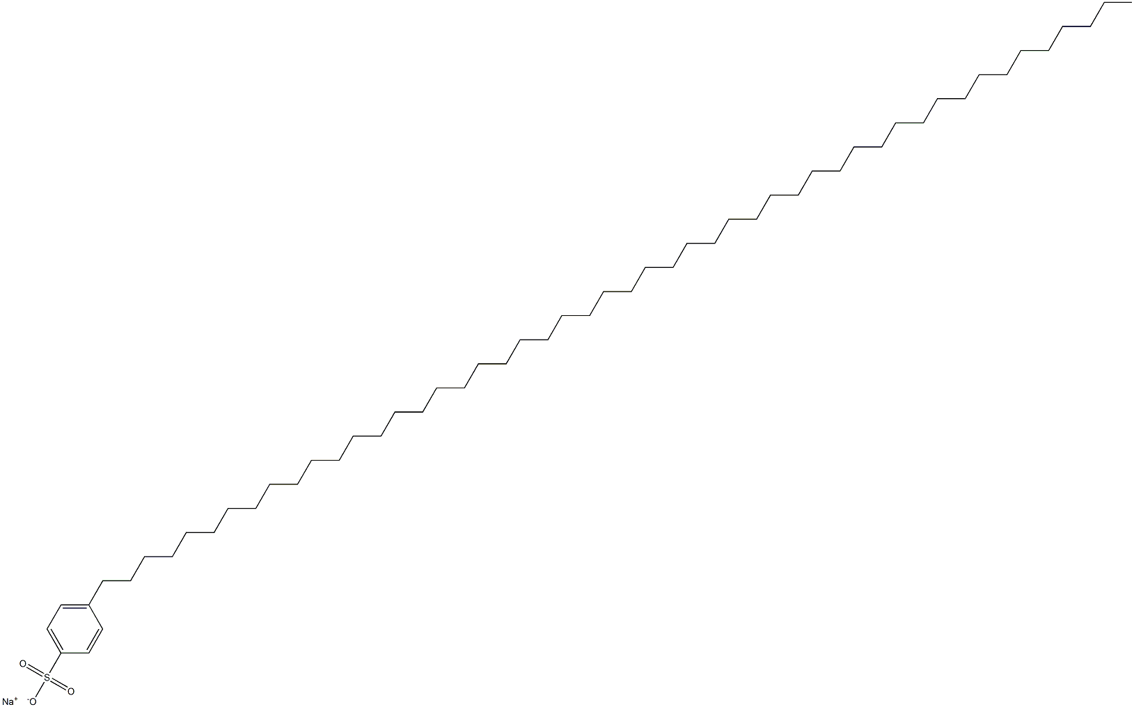 4-(Pentacontan-1-yl)benzenesulfonic acid sodium salt Struktur