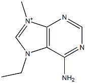 6-Amino-7-ethyl-9-methyl-7H-purin-9-ium Struktur