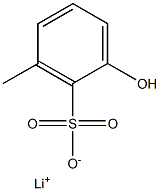 2-Hydroxy-6-methylbenzenesulfonic acid lithium salt Struktur