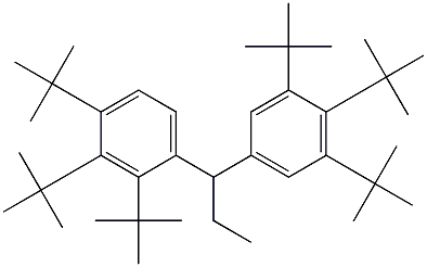 1-(2,3,4-Tri-tert-butylphenyl)-1-(3,4,5-tri-tert-butylphenyl)propane Struktur