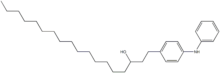 4-(3-Hydroxyoctadecyl)phenylphenylamine Struktur