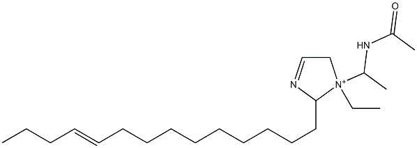 1-[1-(Acetylamino)ethyl]-1-ethyl-2-(10-tetradecenyl)-3-imidazoline-1-ium Struktur