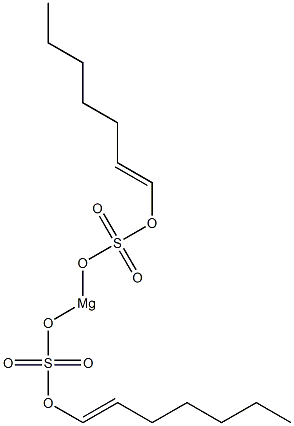 Bis[(1-heptenyloxy)sulfonyloxy]magnesium Struktur