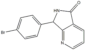 6,7-Dihydro-7-(4-bromophenyl)-5H-pyrrolo[3,4-b]pyridin-5-one Struktur