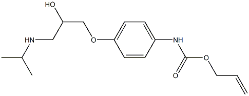 [4-[2-Hydroxy-3-(isopropylamino)propoxy]phenyl]carbamic acid 2-propenyl ester Struktur