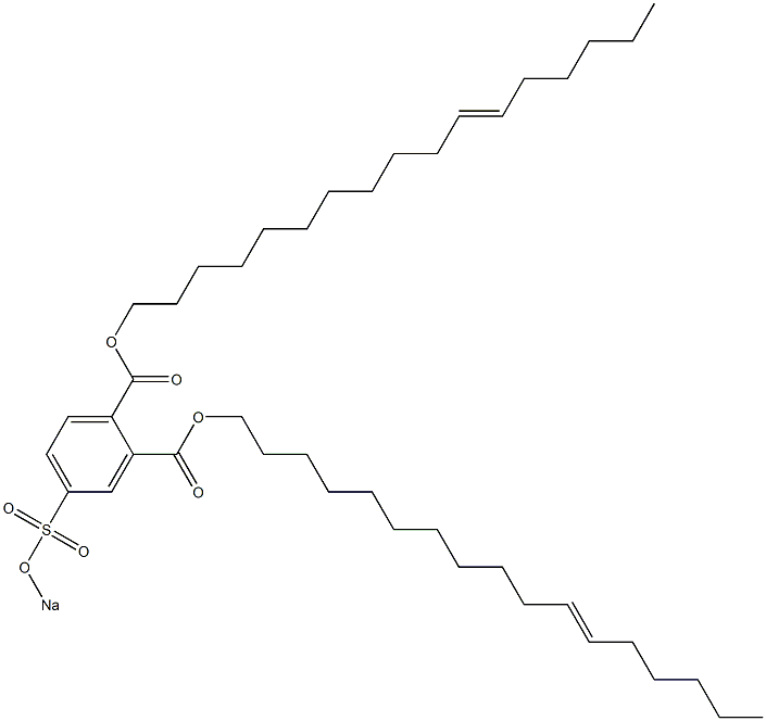 4-(Sodiosulfo)phthalic acid di(11-heptadecenyl) ester Struktur