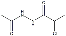 1-(2-Chloropropionyl)-2-acetylhydrazine Struktur