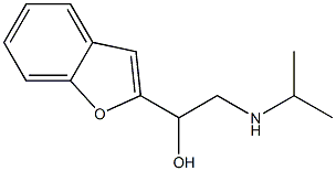 2-Isopropylamino-1-(benzofuran-2-yl)ethanol Struktur