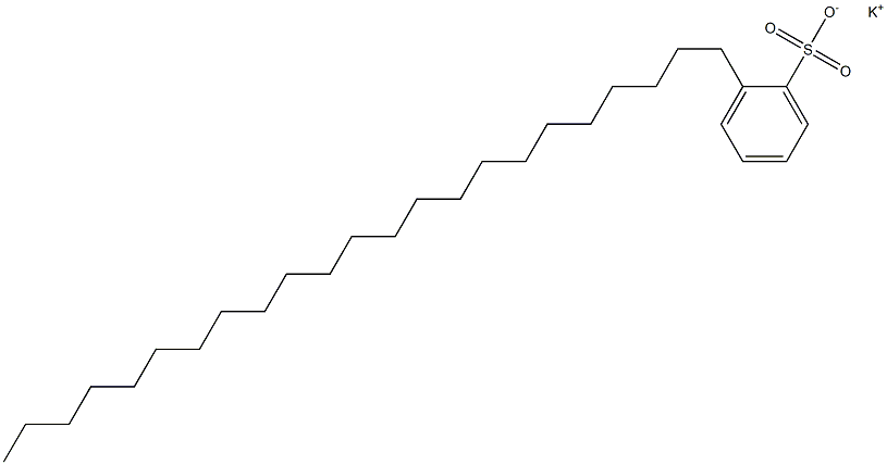 2-Tricosylbenzenesulfonic acid potassium salt Struktur