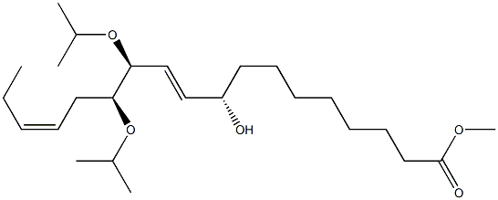 (9S,10E,12S,13S,15Z)-9-Hydroxy-12,13-di[(1-methylethyl)oxy]-10,15-octadecadienoic acid methyl ester Struktur