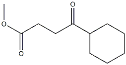 4-Oxo-4-cyclohexylbutanoic acid methyl ester Struktur