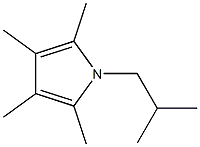 1-Isobutyl-2,3,4,5-tetramethyl-1H-pyrrole Struktur