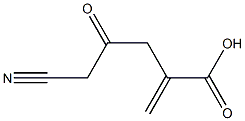 5-Cyano-2-methylene-4-oxopentanoic acid Struktur