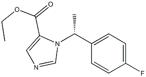 1-[(R)-1-(4-Fluorophenyl)ethyl]-1H-imidazole-5-carboxylic acid ethyl ester Struktur