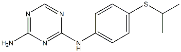 N-[4-(Isopropylthio)phenyl]-1,3,5-triazine-2,4-diamine Struktur